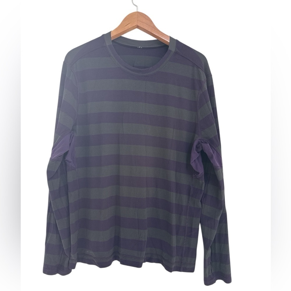 Lululemon Men’s Pacific Run Long Sleeve stripe shirt
